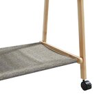 vidaXL Porte-vêtements et étagères roulettes 132x45 5x155 5cm bambou