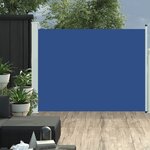 vidaXL Auvent latéral rétractable de patio 140x500 cm Bleu