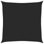 vidaXL Voile d'ombrage 160 g/m² Noir 3x3 m PEHD