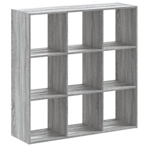 vidaXL Bibliothèque sonoma gris 102x32x102 cm bois d'ingénierie