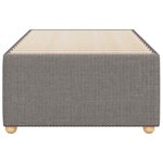 vidaXL Cadre de lit sans matelas taupe 90x200 cm tissu