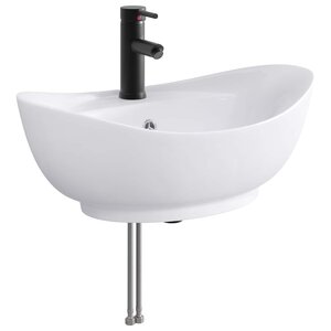 vidaXL Lavabo de salle de bains Noir Mat 59 x 35 x 21 cm métal