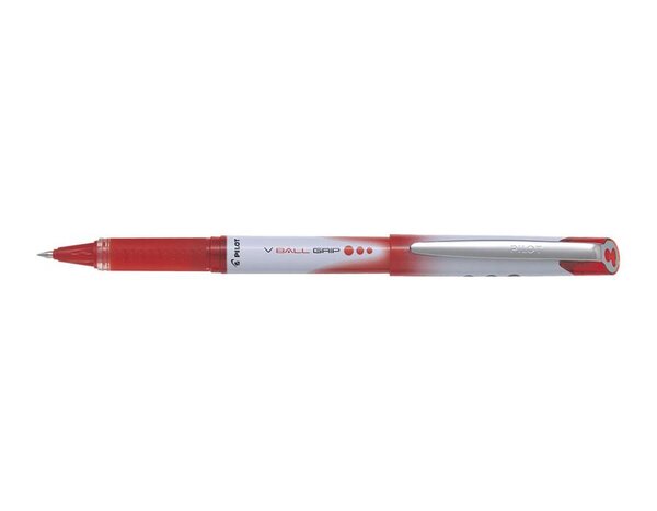 Stylo roller V-Ball Grip 05 encre liquide Pte Fine Rouge PILOT