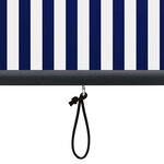 vidaXL Store roulant d'extérieur 160x250 cm Bleu et blanc