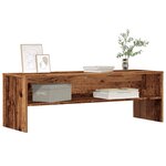vidaXL Meuble TV vieux bois 120x40x40 cm bois d'ingénierie