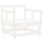 vidaXL Chaises de jardin lot de 2 blanc bois massif de pin