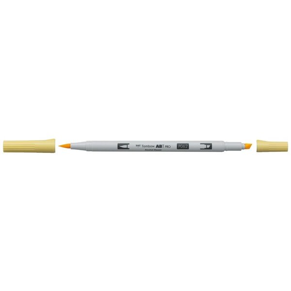 Marqueur Base Alcool Double Pointe ABT PRO 062 jaune pâle x 6 TOMBOW