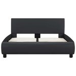 vidaXL Cadre de lit avec LED sans matelas noir 120x200 cm