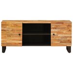 vidaXL Meuble TV Marron 105 x 33 x 46 cm Bois de mangue massif