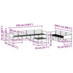 vidaXL Ensemble de canapés d'extérieur 8 Pièces Naturel