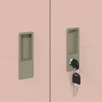 vidaXL Armoire de rangement 2 Pièces Rose 80 x 40 x 200 cm Acier