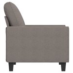 vidaXL Fauteuil Taupe 60 cm Tissu