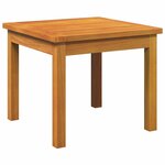 vidaXL Ensemble bistrot Marron 45 x 45 x 38cm Bois d'acacia massif