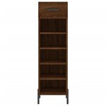 vidaXL Meuble à chaussures chêne marron 30x35x105 cm bois d'ingénierie