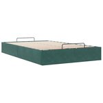 vidaXL Cadre de lit ottoman sans matelas vert foncé 120x190 cm velours