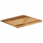 vidaXL Dessus de table bord vivant 40x40x2 5 cm bois de manguier brut