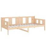 vidaXL Lit de jour sans matelas bois de pin massif 90x190 cm