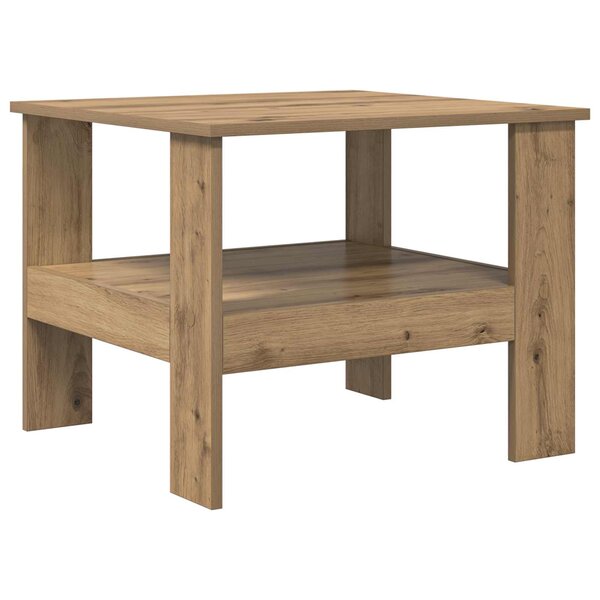 vidaXL Table basse Chêne artisanal 57 x 55 x 45 cm Bois d'ingénierie