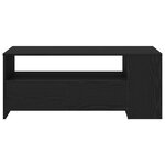 Table basse en chêne noir 102x55x43 5 cm en bois reconstitué