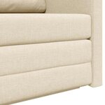 vidaXL Canapé-Lit Crème 124 x 71 x 78 cm tissu