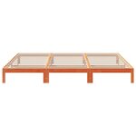VidaXL Cadre de lit familial sans matelas marron ciré 240x200 cm