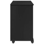 vidaXL Cabinet roulant Noir 63 5 x 39 x 65 5 cm Bois de Pin Massif