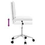 vidaXL Chaises à manger lot de 4 blanc similicuir