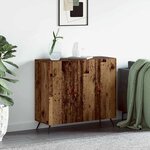 vidaXL Buffet Marron 90 x 34 x 80 cm Bois d'ingénierie