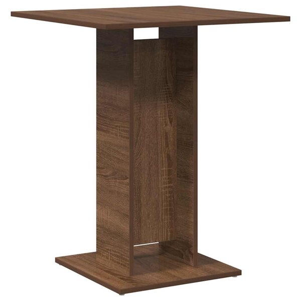 vidaXL Table de bistro Chêne marron 60x60x75 cm Bois d'ingénierie
