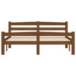 vidaXL Cadre de lit sans matelas marron miel pin massif 120x200 cm