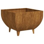 vidaXL Foyer 50x50x37 cm acier corten