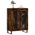 vidaXL Buffet chêne fumé 69 5x34x90 cm bois d'ingénierie