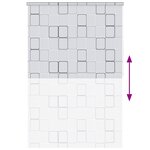 vidaXL Store roulant de douche 140x240 cm Carré