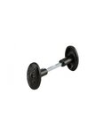 THIRARD - Paire de boutons ovoïdes pour porte d'entrée  carré 6x90mm  1 portée  fonte peinte  noir - THIRARD