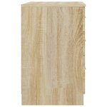 vidaXL Table de chevet Chêne sonoma 40x40x63 cm Bois d’ingénierie