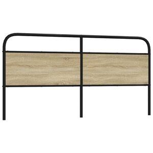 vidaXL Tête de lit de remplacement chêne sonoma 180 cm acier et bois d'ingénierie