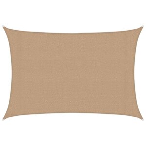 vidaXL Voile d'ombrage 160 g/m² Taupe 3x4 m PEHD