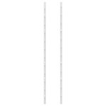 vidaXL Casier à vin mural pour 24 bouteilles Blanc Fer