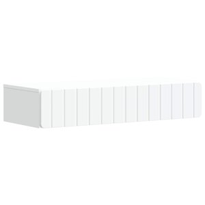 vidaXL Table d'appoint murale Blanc 87 5 x 34 5 x 17 cm
