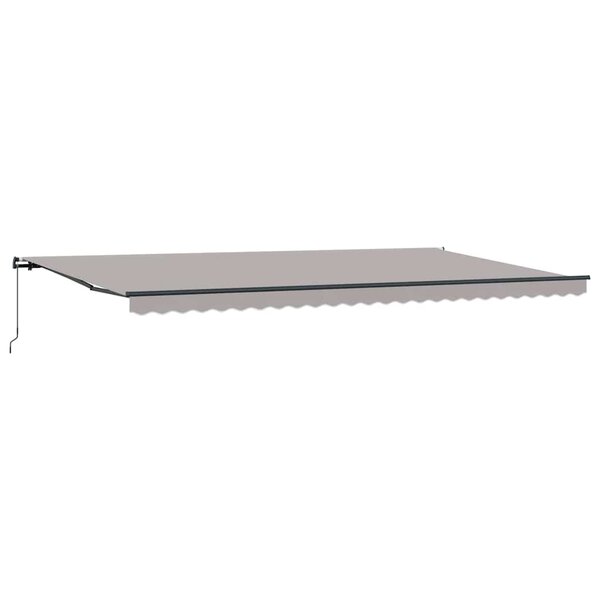 vidaXL Auvent gris clair Gris clair 600 × 300 cm tissu