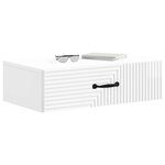 vidaXL Table d'appoint murale 59 x 34 5 x 17 cm Bois d'ingénierie