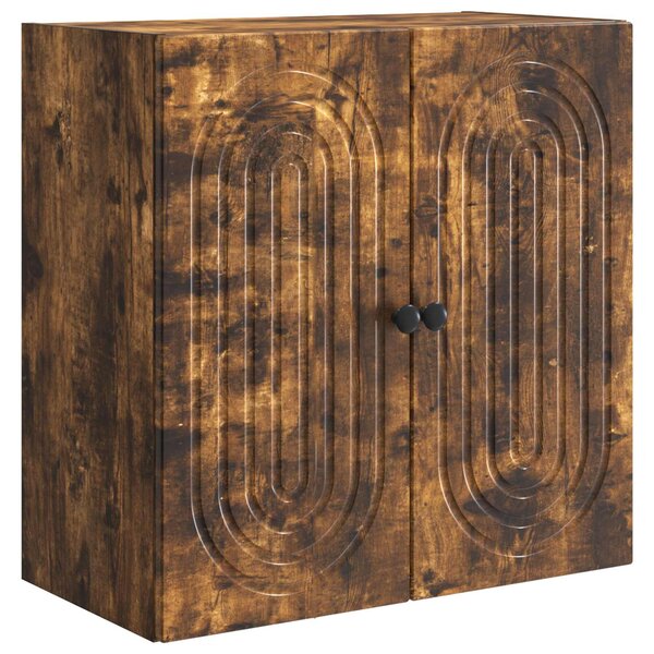 vidaXL Armoire Murale 59 x 31 x 60 cm Bois d'ingénierie Chêne fumé