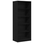 vidaXL Armoire Chêne Noir 80 x 50 x 200 cm Bois d'ingénierie