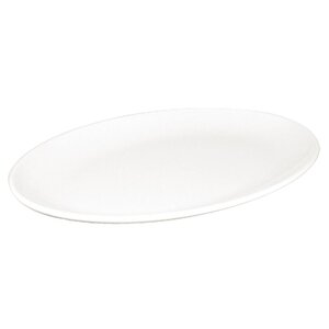 Assiettes creuses ovales en mélamine 305mm kristallon - lot de 12 - olympia - mélamine305 225