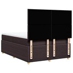 vidaXL Sommier à lattes de lit avec matelas Marron foncé 160x200 cm
