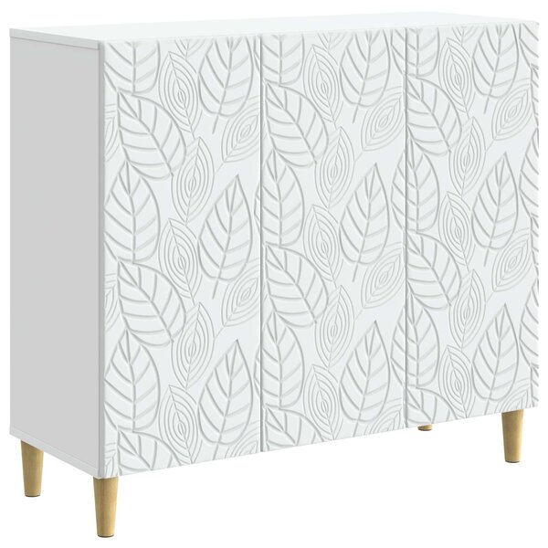 vidaXL Buffet Blanc 89 x 34 5 x 80 cm Bois d'ingénierie