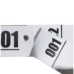 Carnet de 50 tickets vestiaire blancs - lot de 20 - exacompta