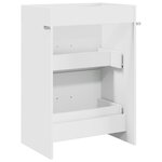 vidaXL Meuble sous lavabo de salle de bain Blanc 56 x 37 5 x 81 cm