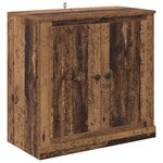 vidaXL Buffets 3 Pièces Bois Ancien 70 x 35 5 x 67 5 cm Bois d'ingénierie