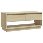vidaXL Meuble TV chêne sonoma 102x41x44 cm bois d'ingénierie